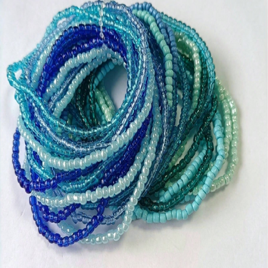 Blue Ocean Stretch Bracelets 20 pcs