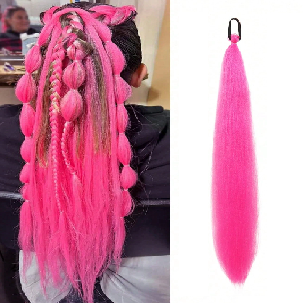 Braid Hair Extensions Hot Pink 1pc