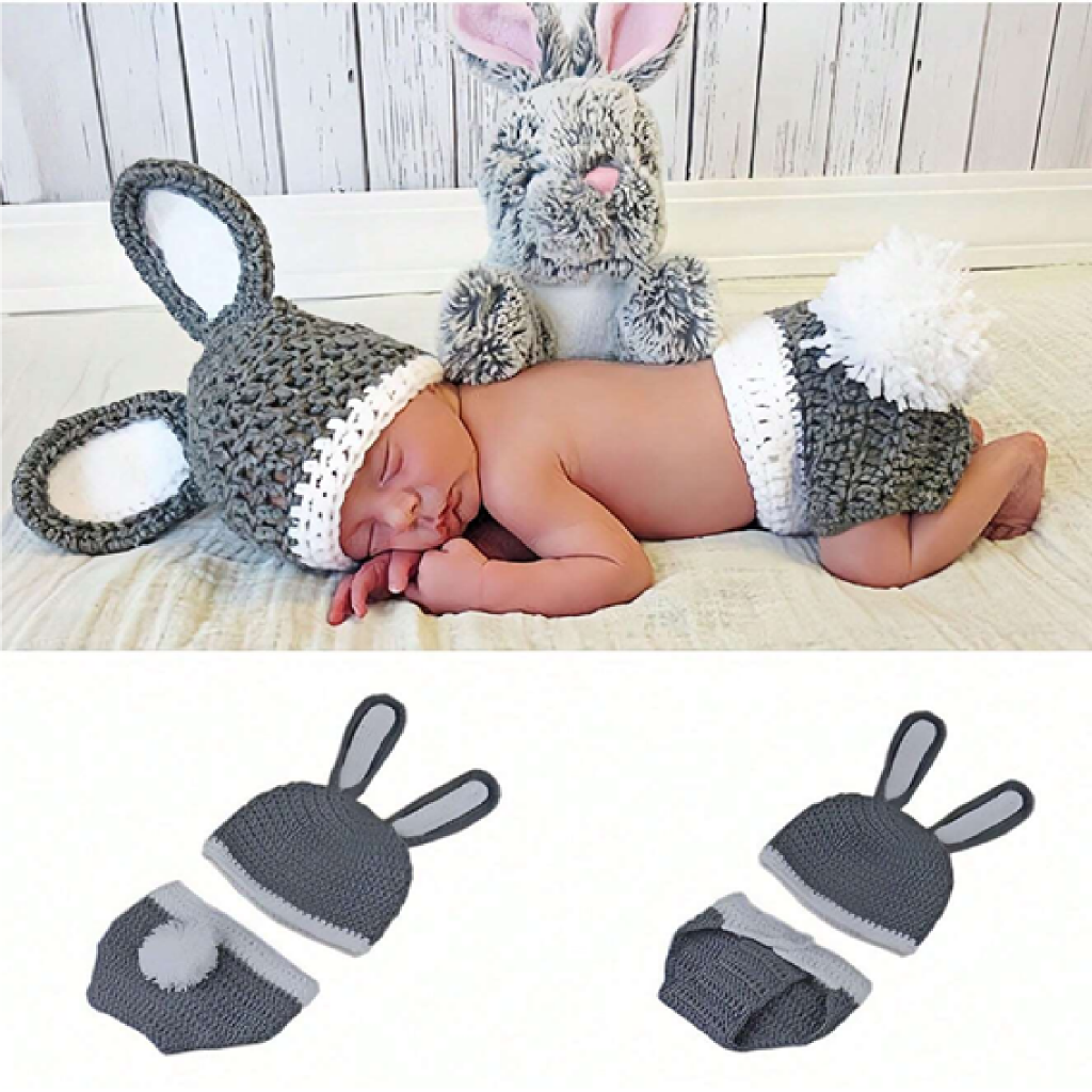 Cartoon Rabbit Baby Photography Suit