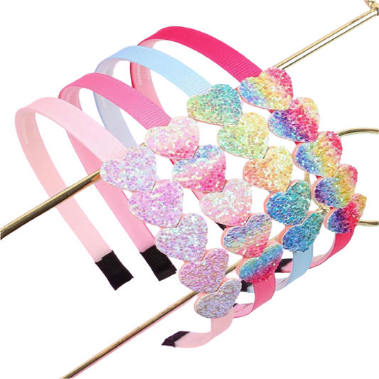 Glitter Sequin Hairbands Set of 4 for Toddlers_2