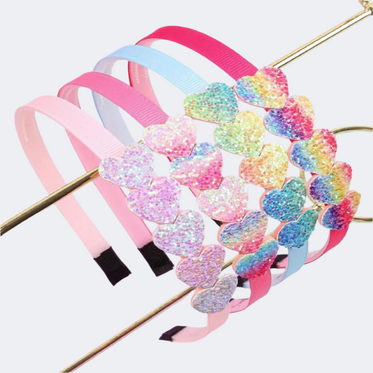 Glitter Sequin Hairbands Set of 4 for Toddlers_2