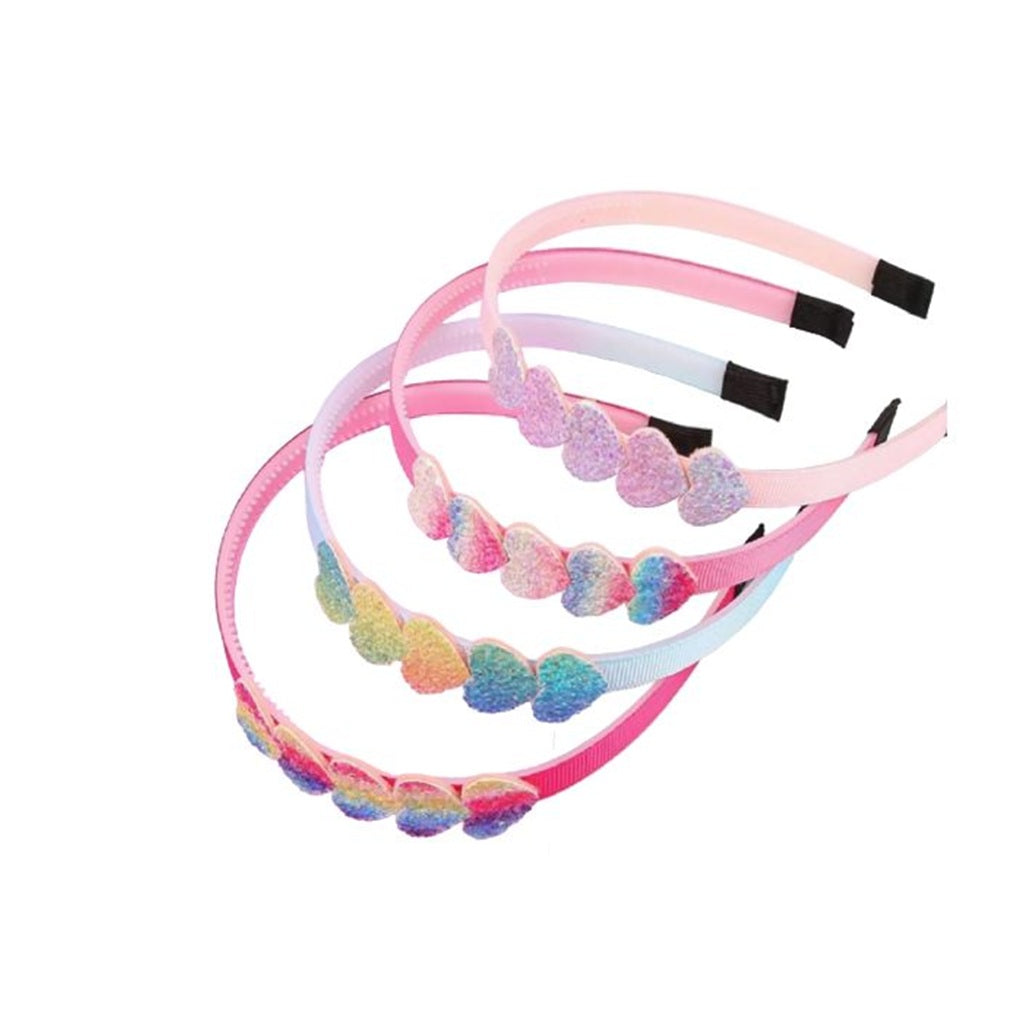 Set of colorful headbands with decorative elements