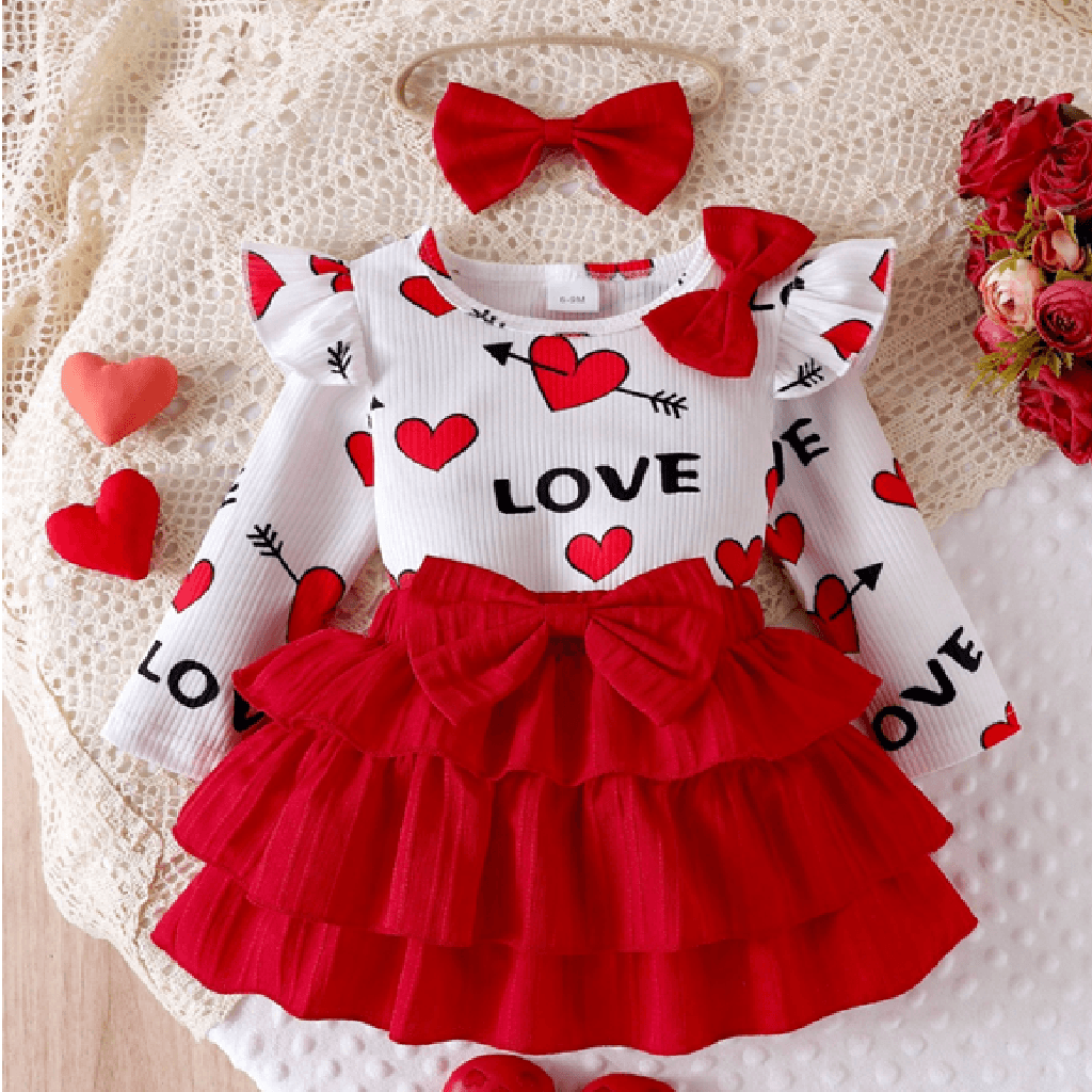 Love Outfit with Red Skirt