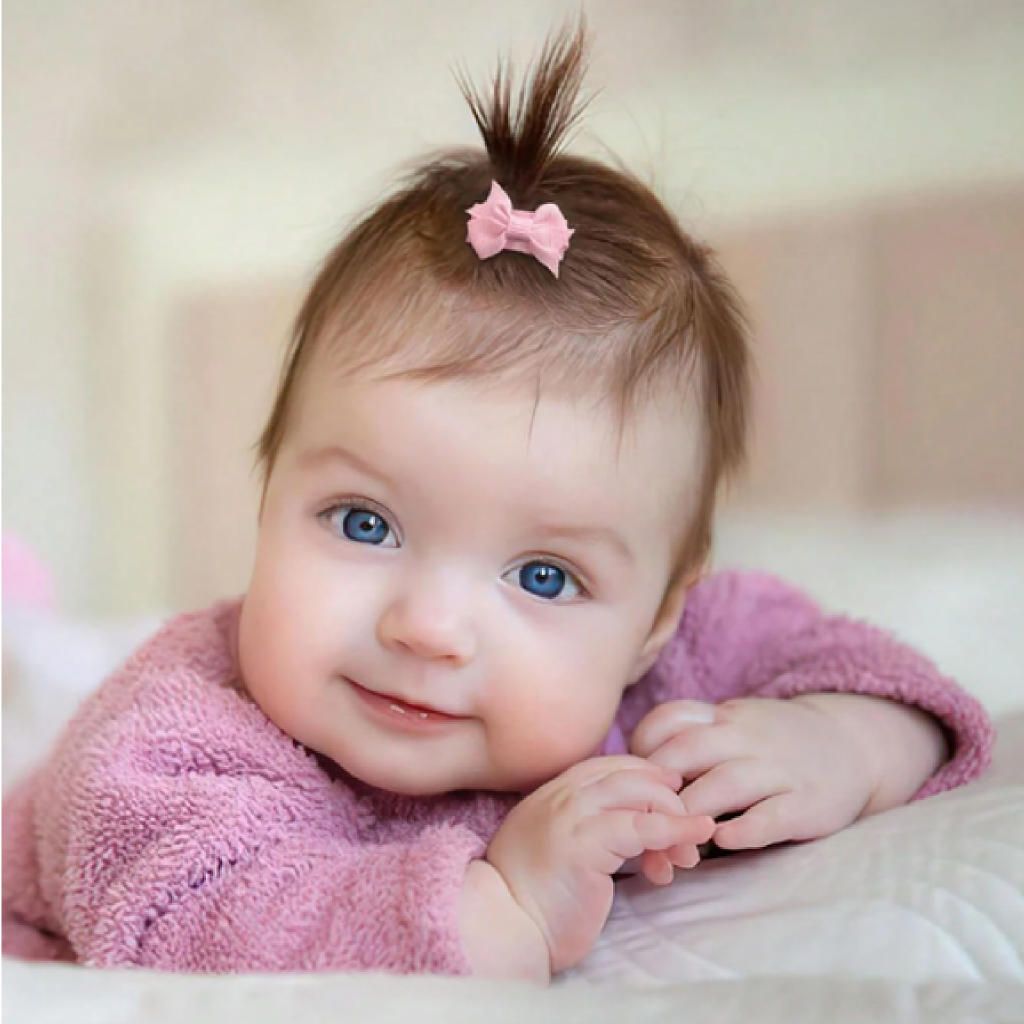 Mini Bow Snap Clips Infant Girls