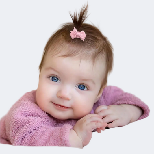 Mini Bow Snap Clips Infant Girls