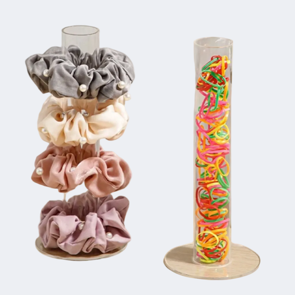 Multi-Hair Accessory Organizer Transparent Display Stand