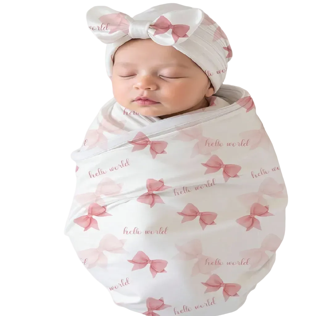 Pink Newborn Swaddle Set