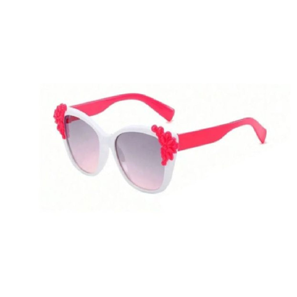 Sunglasses with pink floral designs