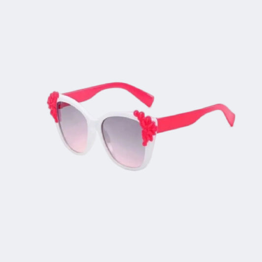 Sunglasses with pink floral designs