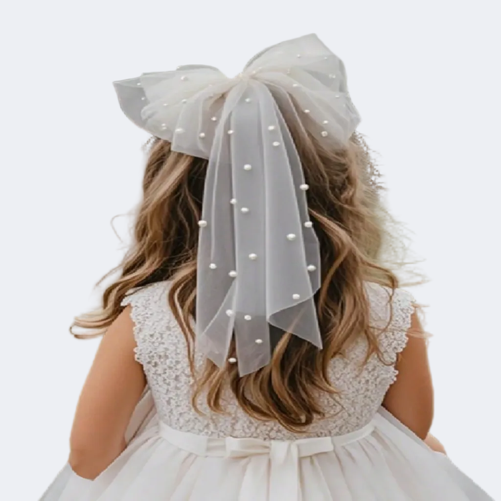 Large bow in White