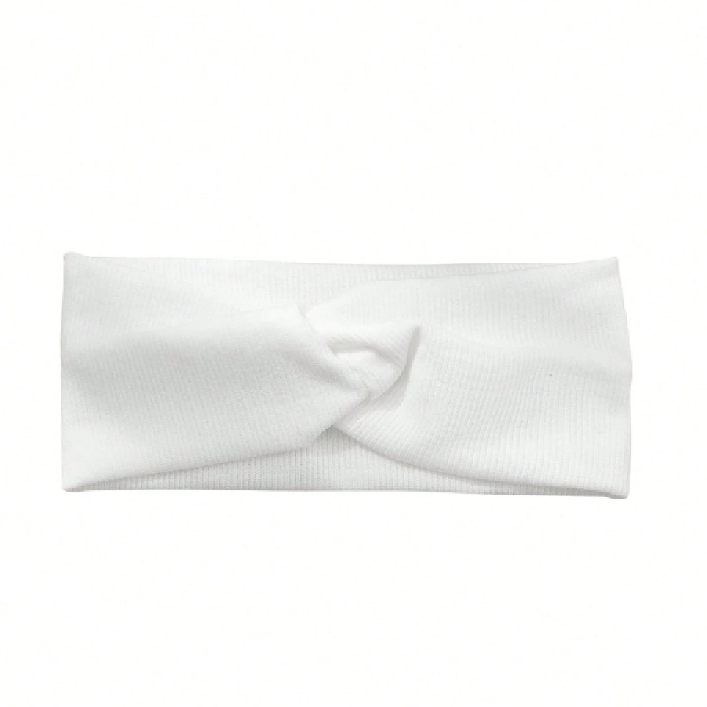 White headband on a white background