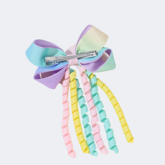 Unicorn Gradient Hair Bow Clips