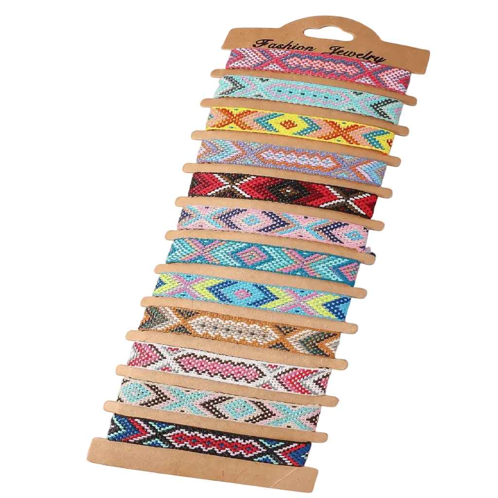 Woven arrow-pattern bracelet