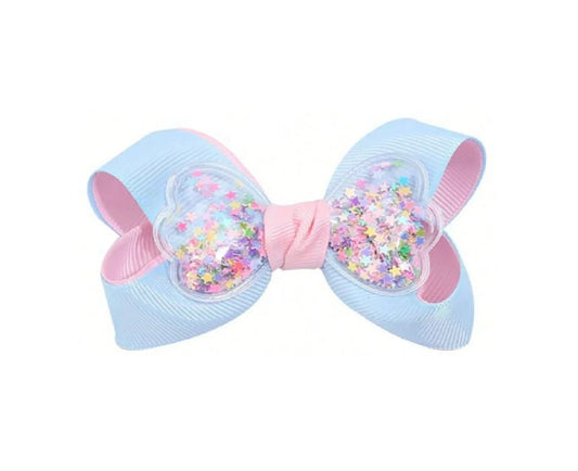 Glitter Butterfly Bow Hair Clips 2 pcs