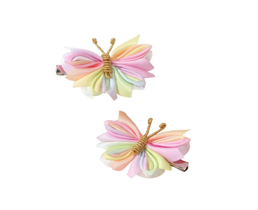 Butterfly Fabric Hair Clips 2 pcs