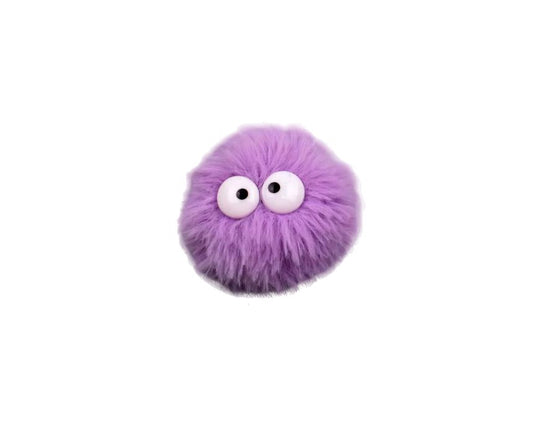 Purple Pom Pom Shoe Clip 1 pc