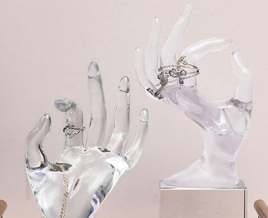 Transparent Hand Shaped Jewelry Organizer
