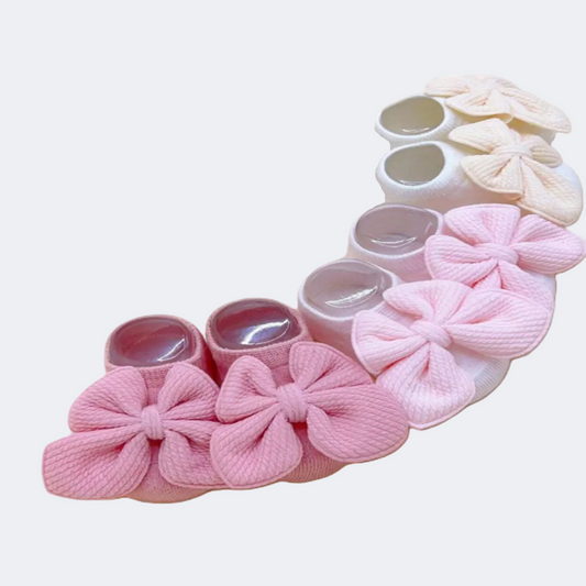 Multicolor Baby Bow Socks
