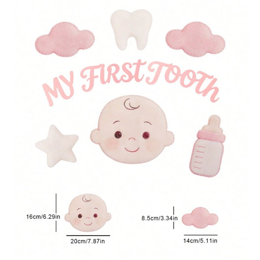 Baby Pink First Tooth Wall Decor