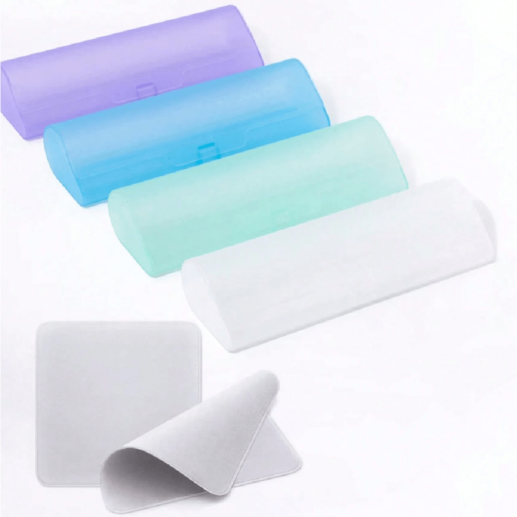 Set of silicone mats in various colors on a white background