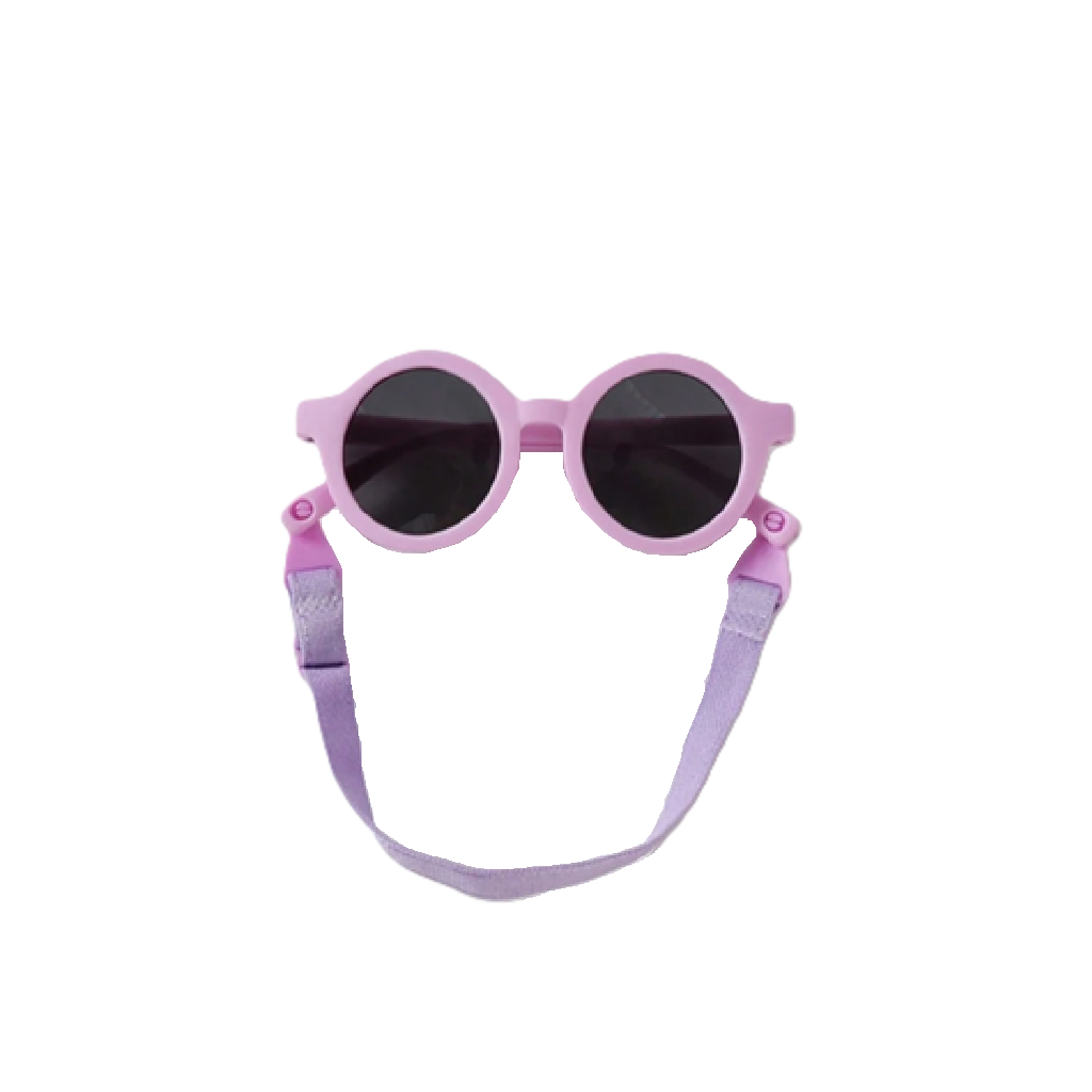 Pink sunglasses with a matching strap