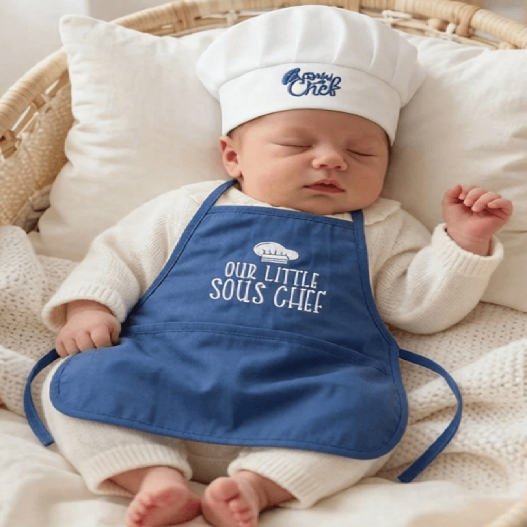 Blue Baby Chef Outfit