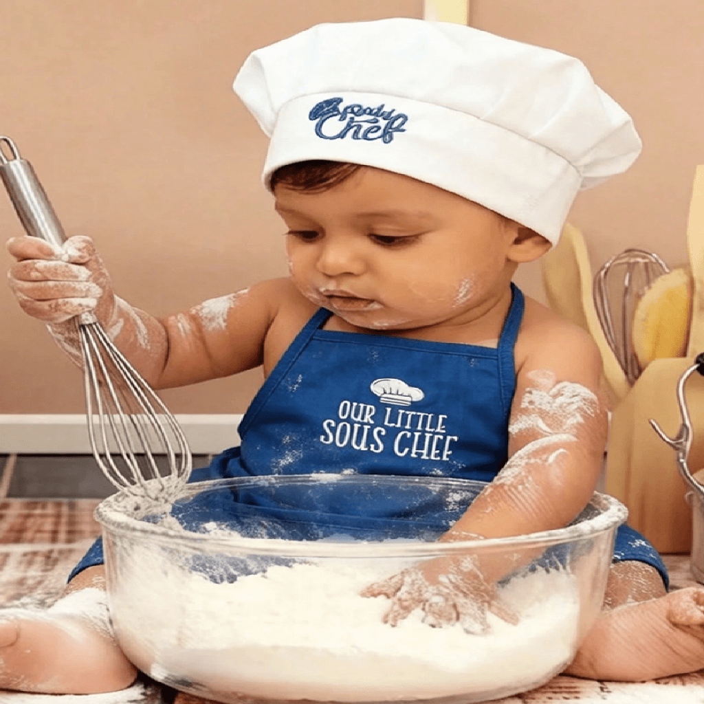 Blue Baby Chef Outfit