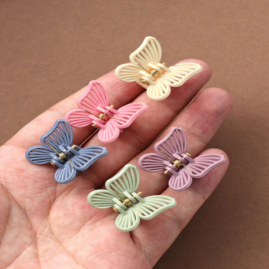 Butterfly Mini Claw Clips 10 pcs Assorted Colors
