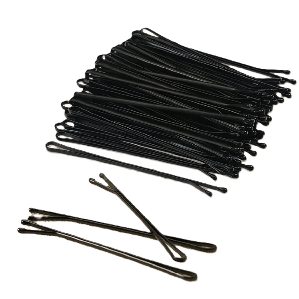 Multiple black hairpins