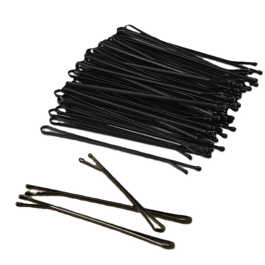 Multiple black hairpins