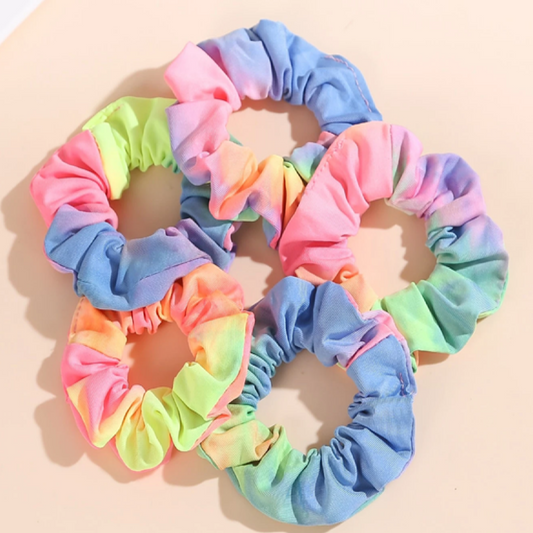 Colorful Gradient Hair Scrunchie 3 pcs Random Mix
