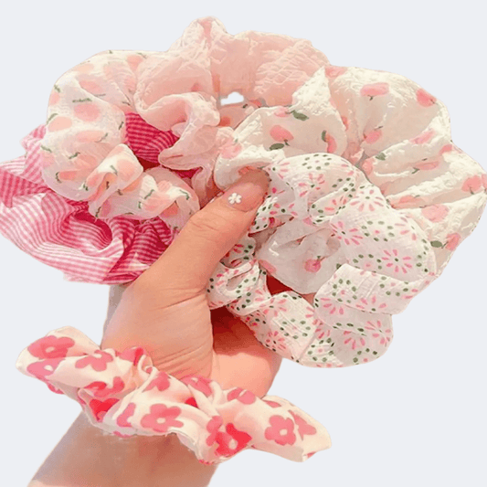 Floral Garden Scrunchies