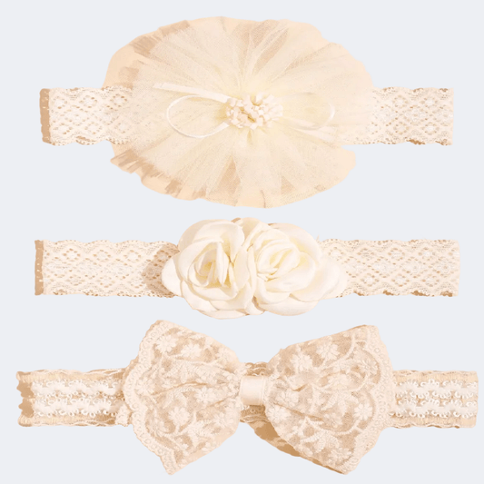 Flower Lace Bow Headbands