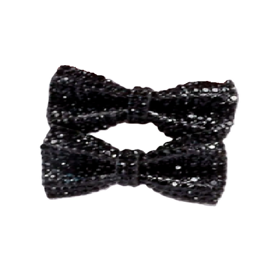 Black glittery bow tie