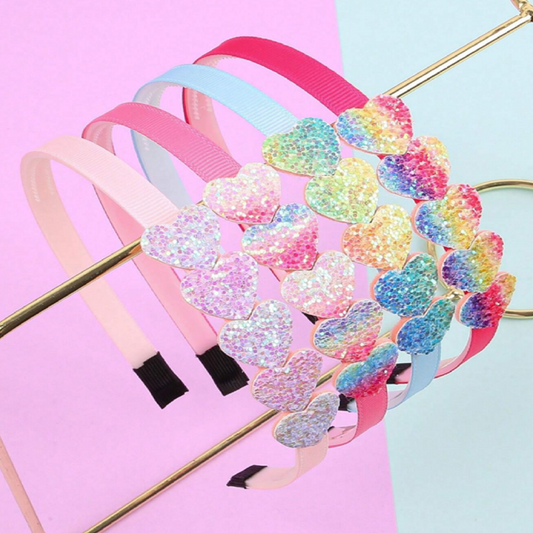 Glitter Sequin Hairbands Set of 4 for Toddlers_2