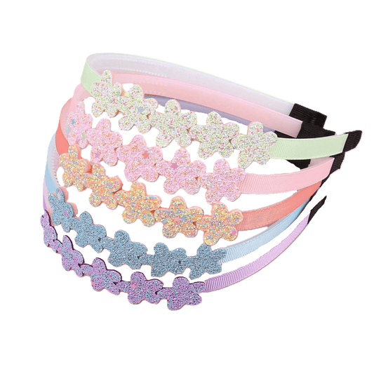 Glittery Flowers Headbands