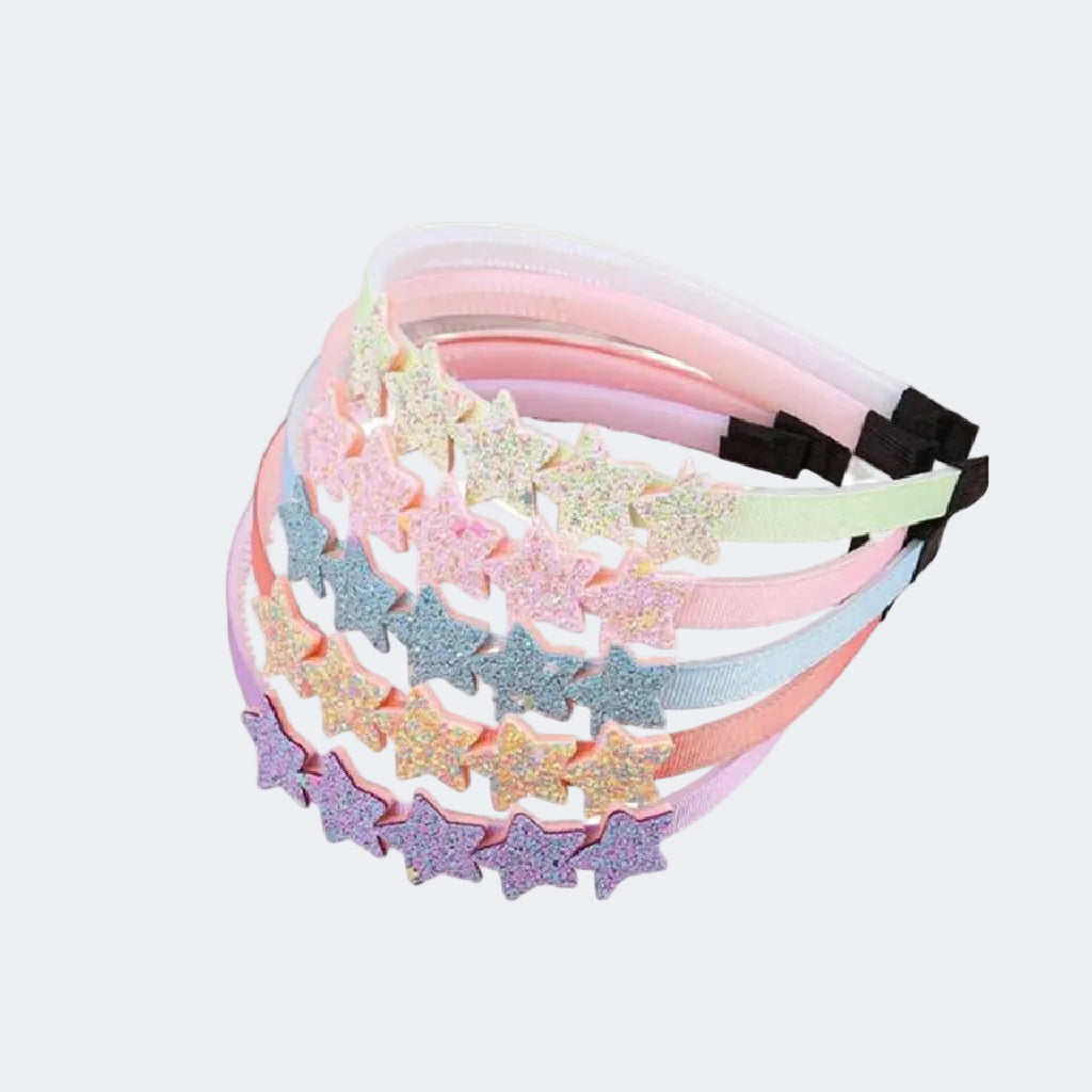 Colorful star-shaped headband