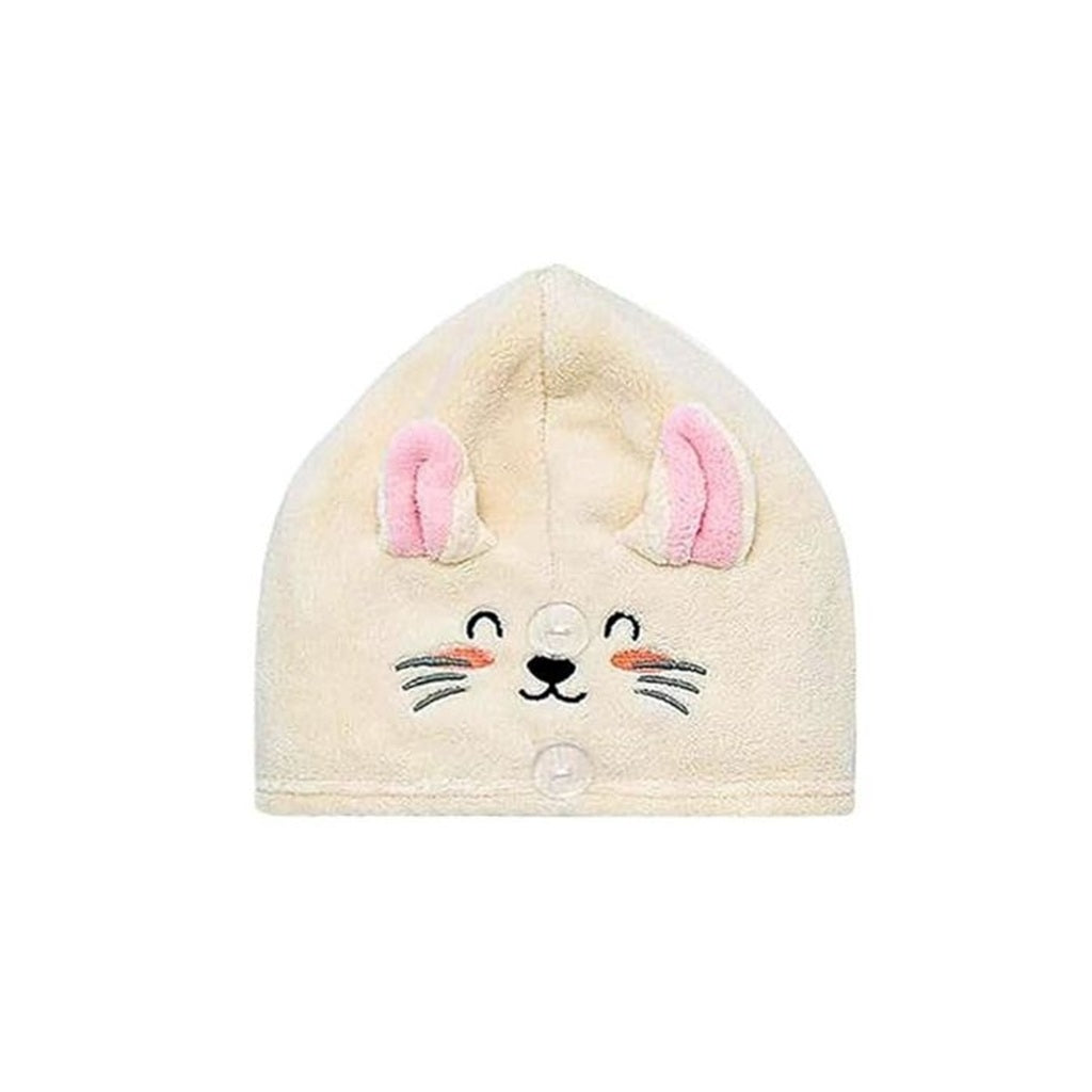 Light Yellow children's hat with bunny ears and face 