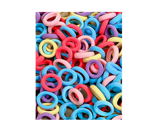 Mini Elastic Hair Ties in Random colors 50 pcs