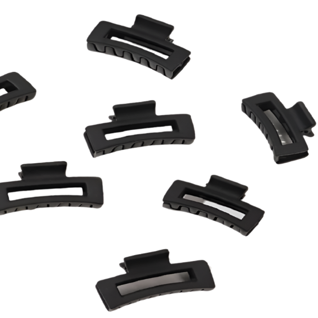 Black hair clips