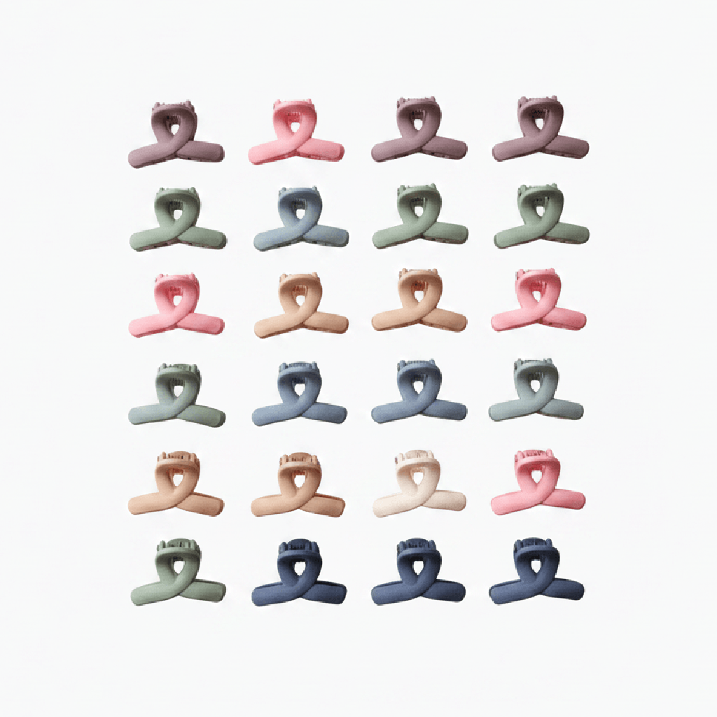 Mini Ribbon Claw Clips