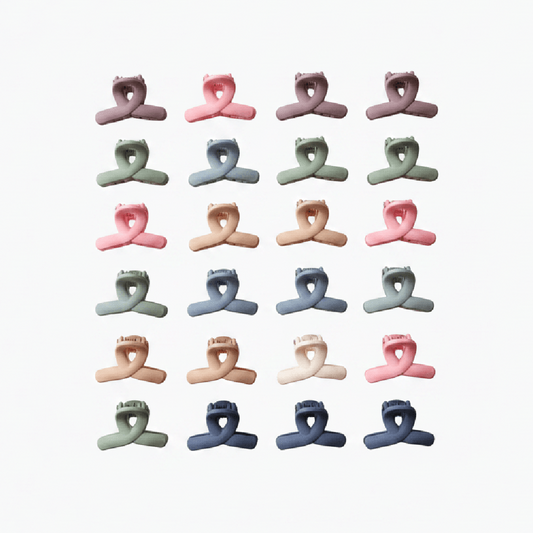 Mini Ribbon Claw Clips