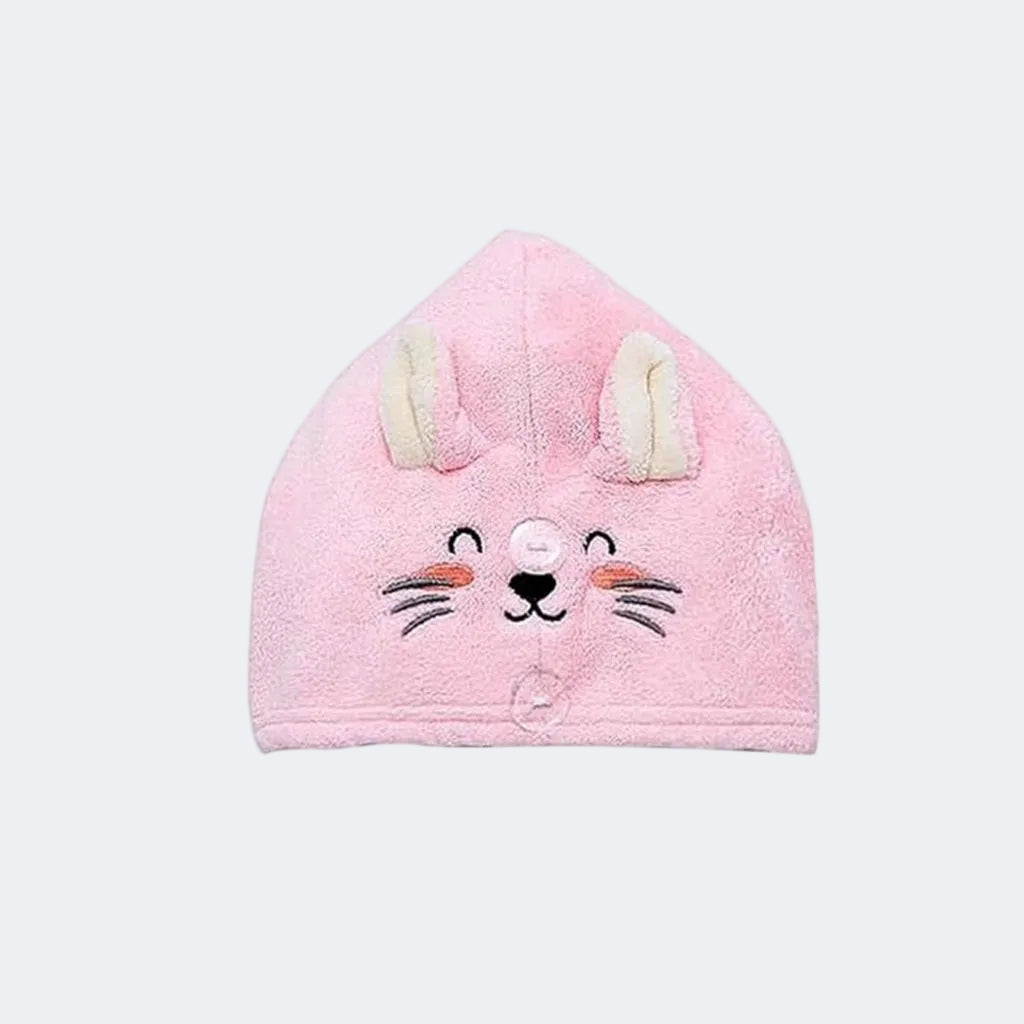Microfiber Kids Hair Towel in Pink