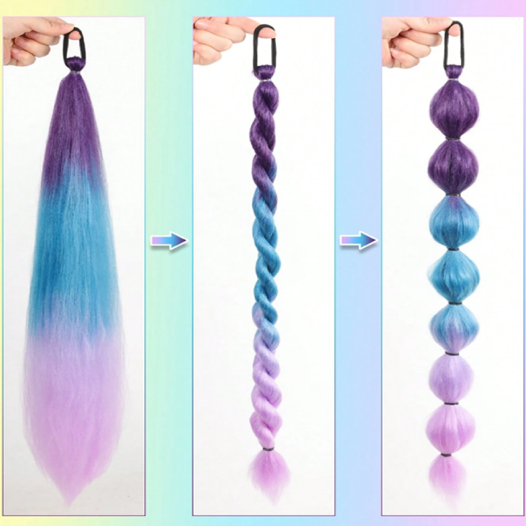 Rainbow Ombre Braid Hair Extension