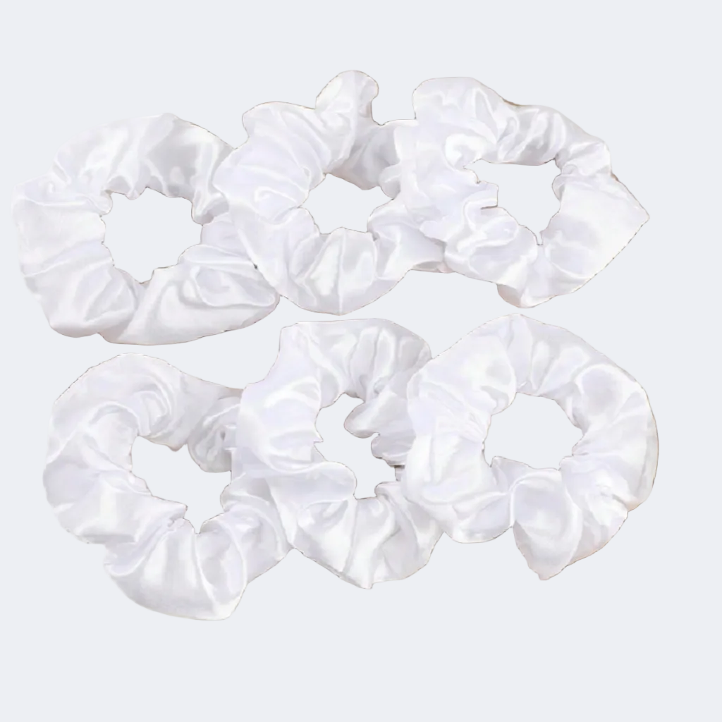 White scrunchies