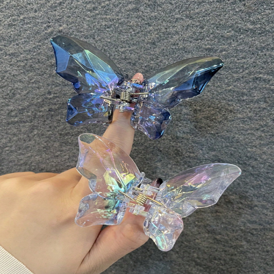 Clear butterfly shaped object