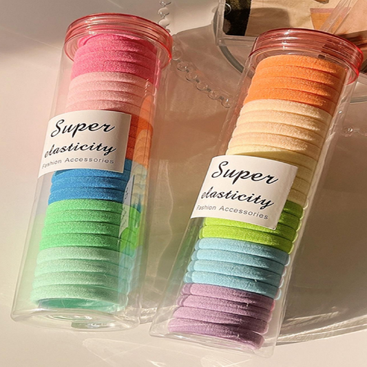 Colorful hair ties