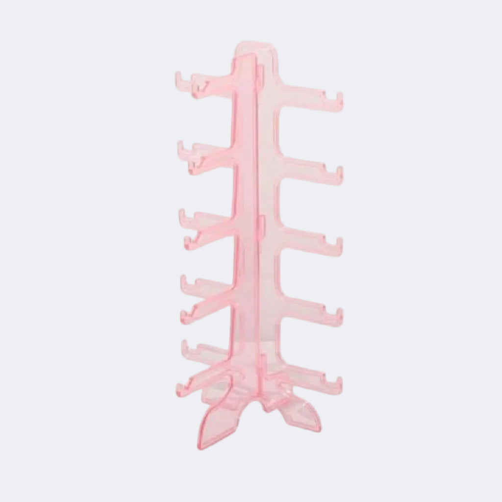 Pink dental model on a white background
