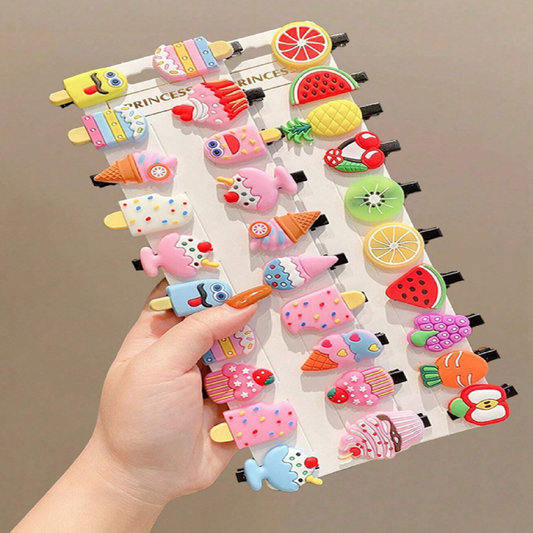 Colorful hair clips