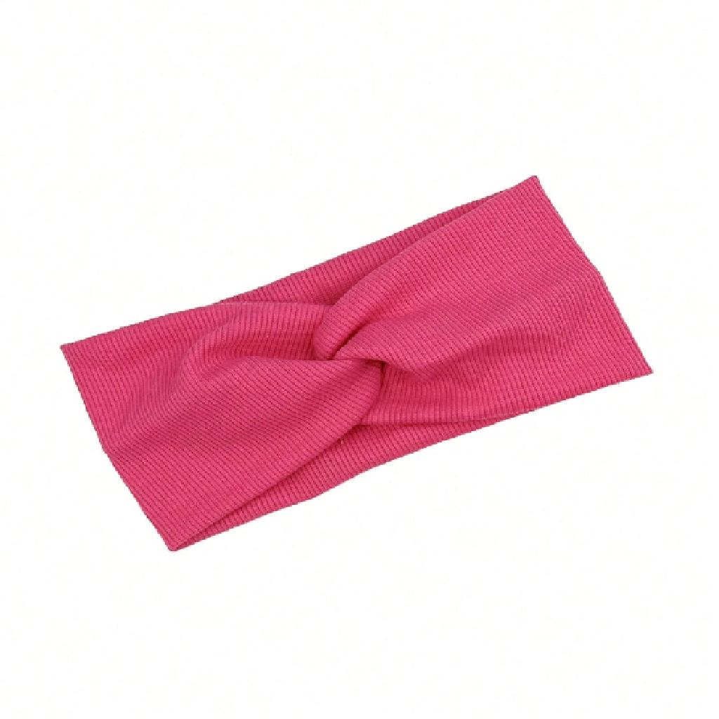 Pink headband on a white background